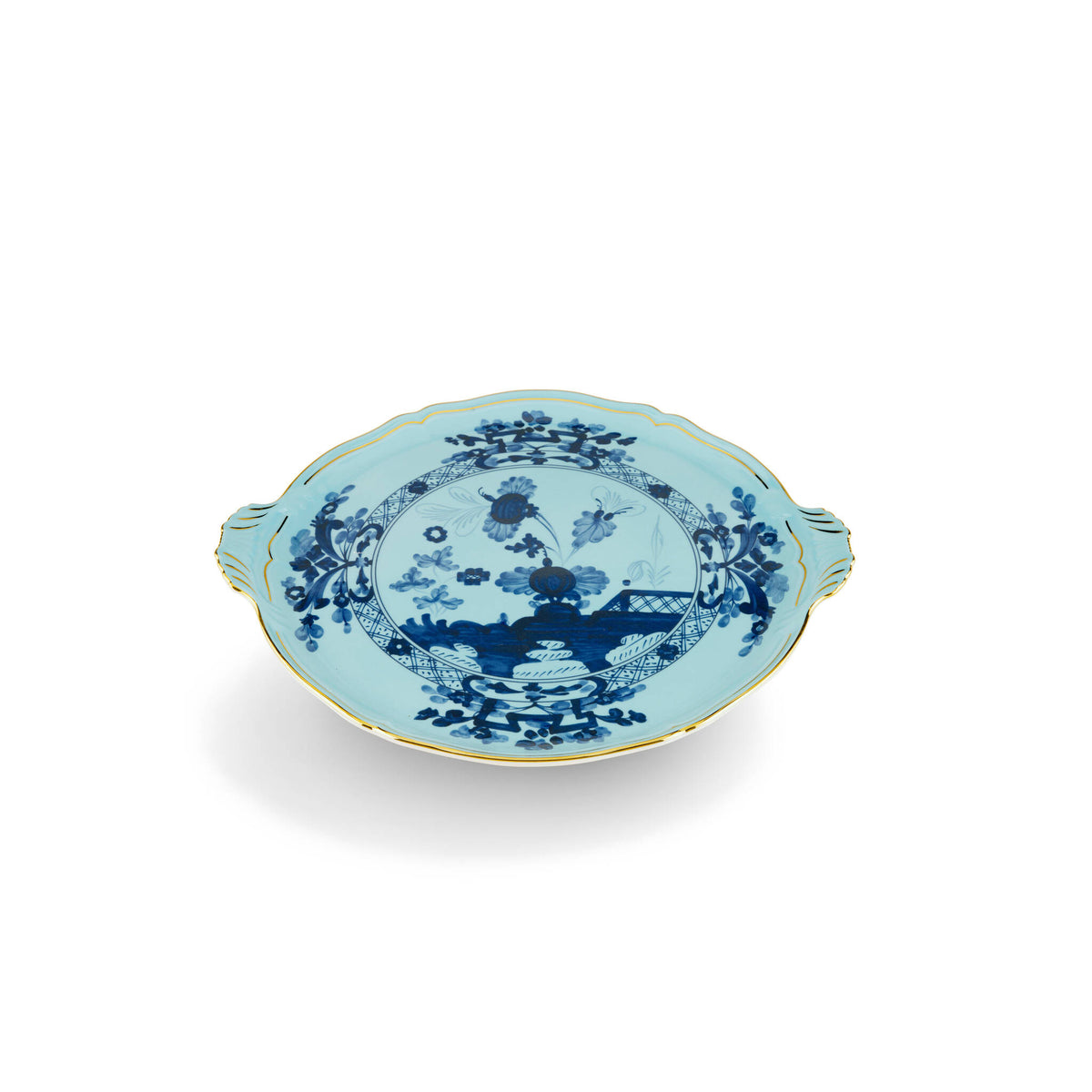 Ginori 1735 Oriente Italiano Cake Plate, Iris, view 2