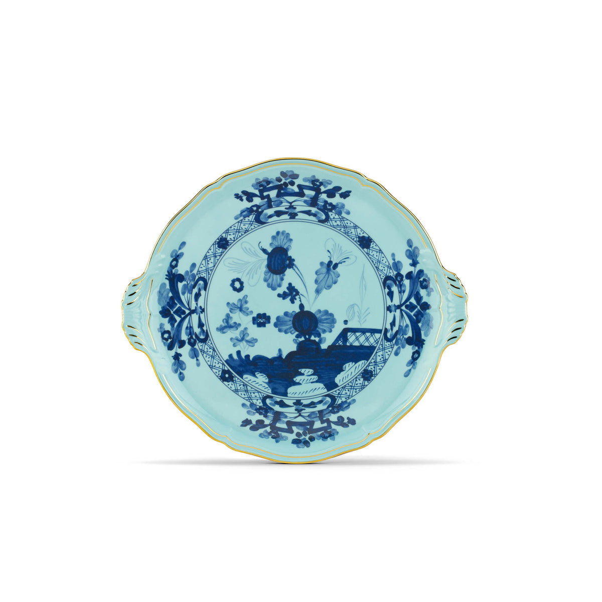 Ginori 1735 Oriente Italiano Cake Plate, Iris