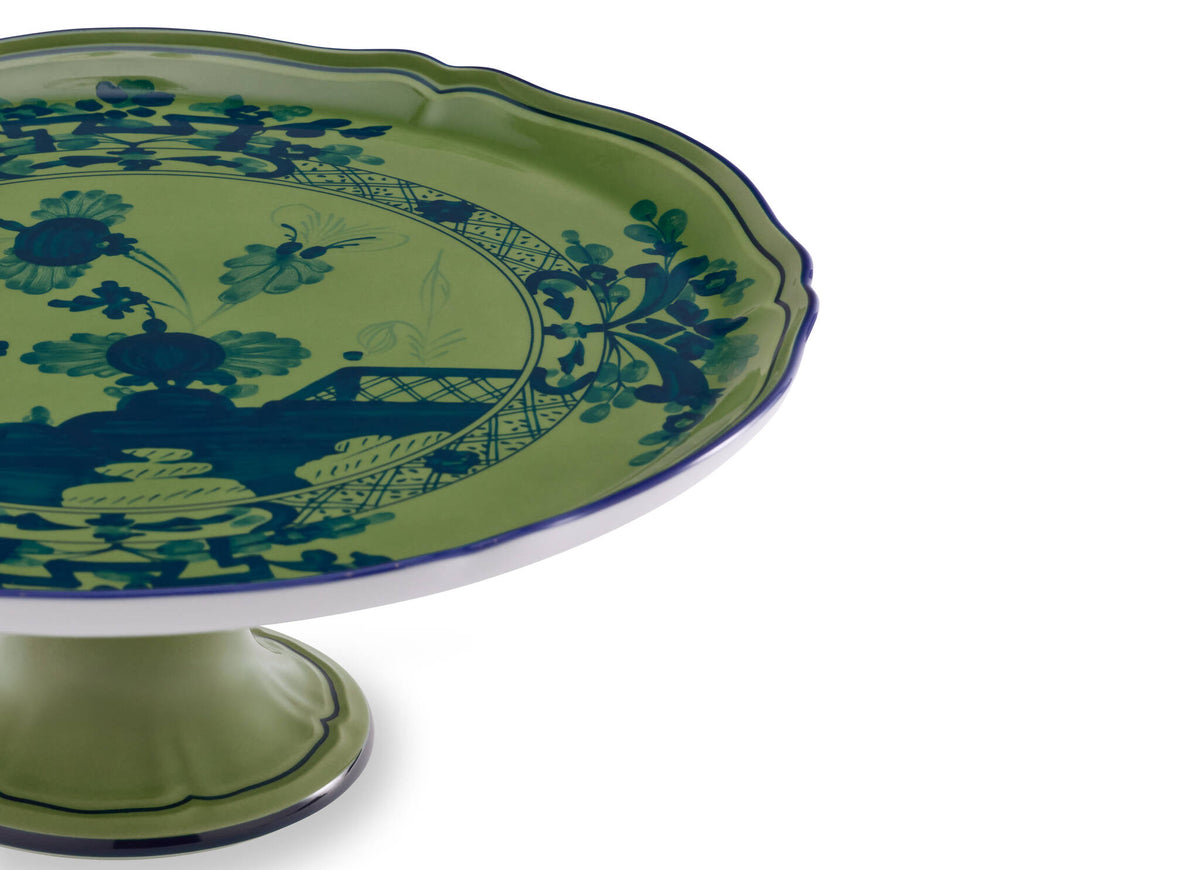 Ginori 1735 Oriente Italiano Cake Stand, Malachite, view 4