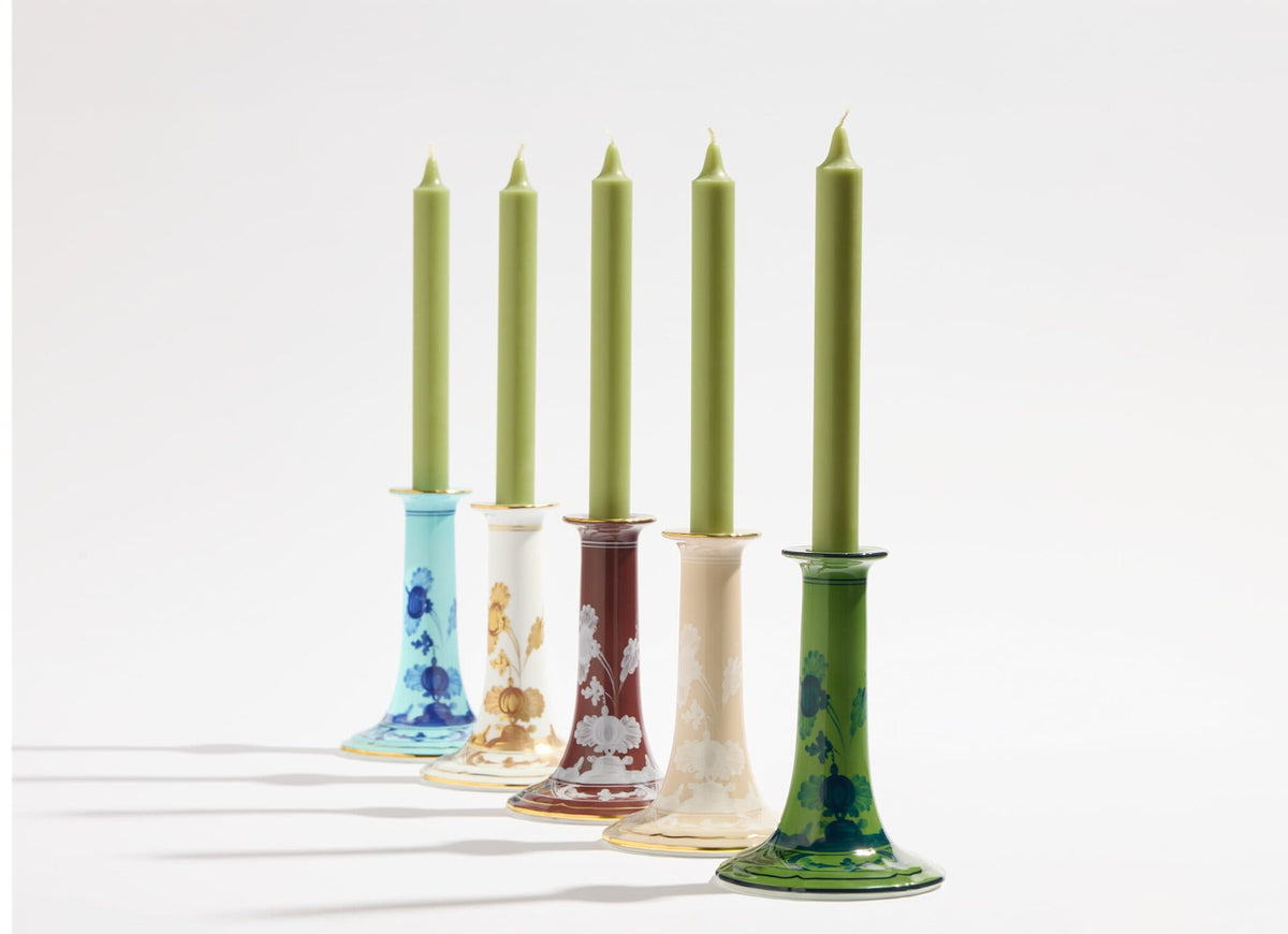 Ginori 1735 Oriente Italiano Candleholder, Iris, view 4