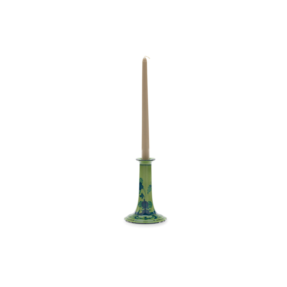 Ginori 1735 Oriente Italiano Candleholder, Malachite, view 2