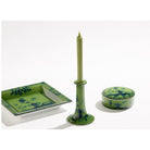 Ginori 1735 Oriente Italiano Candleholder, Malachite, view 3
