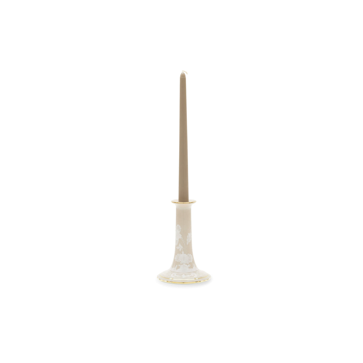 Ginori 1735 Oriente Italiano Candleholder, Meringa, view 2