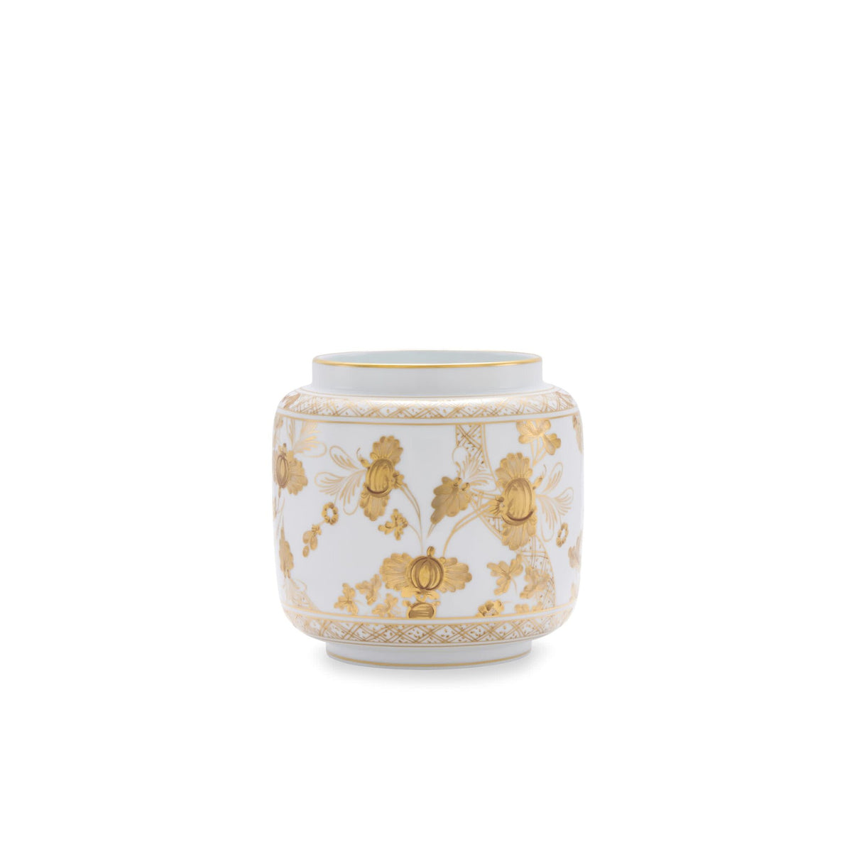 Ginori 1735 Oriente Italiano Candleholder Vase, Aurum