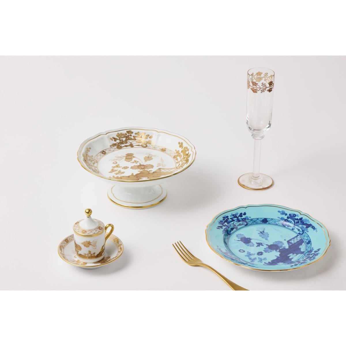 Ginori 1735 Oriente Italiano Dessert Plate, Iris, view 6