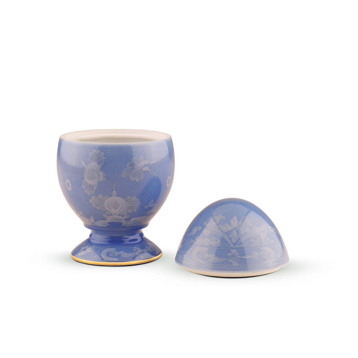 Ginori 1735 Oriente Italiano Egg, Pervinca, view 3