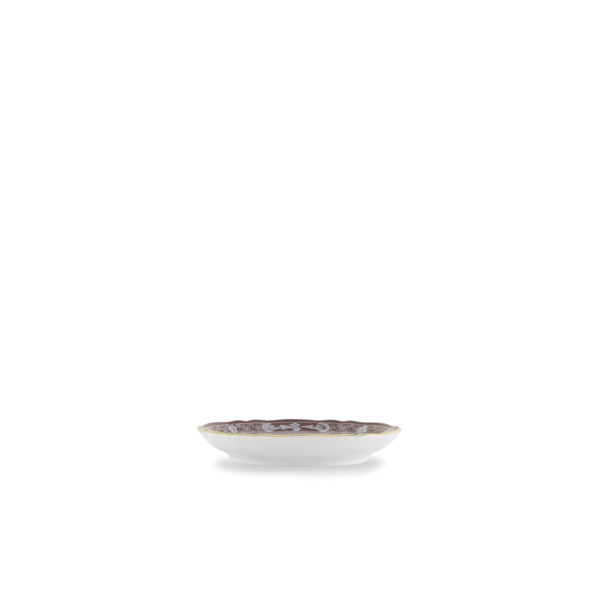 Ginori 1735 Oriente Italiano Espresso Saucer, Castagna, view 4