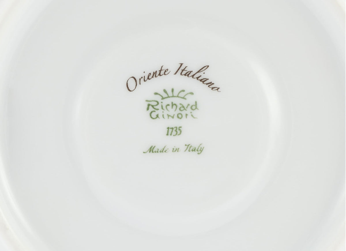 Ginori 1735 Oriente Italiano Espresso Saucer, Castagna, view 5