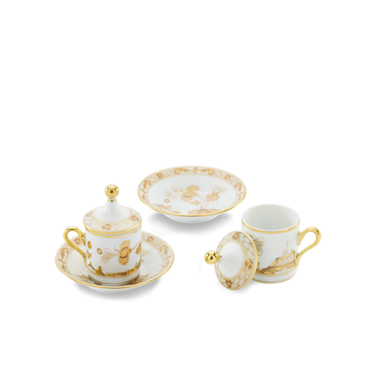 Ginori 1735 Oriente Italiano Espresso Set for Two, Aurum, view 2