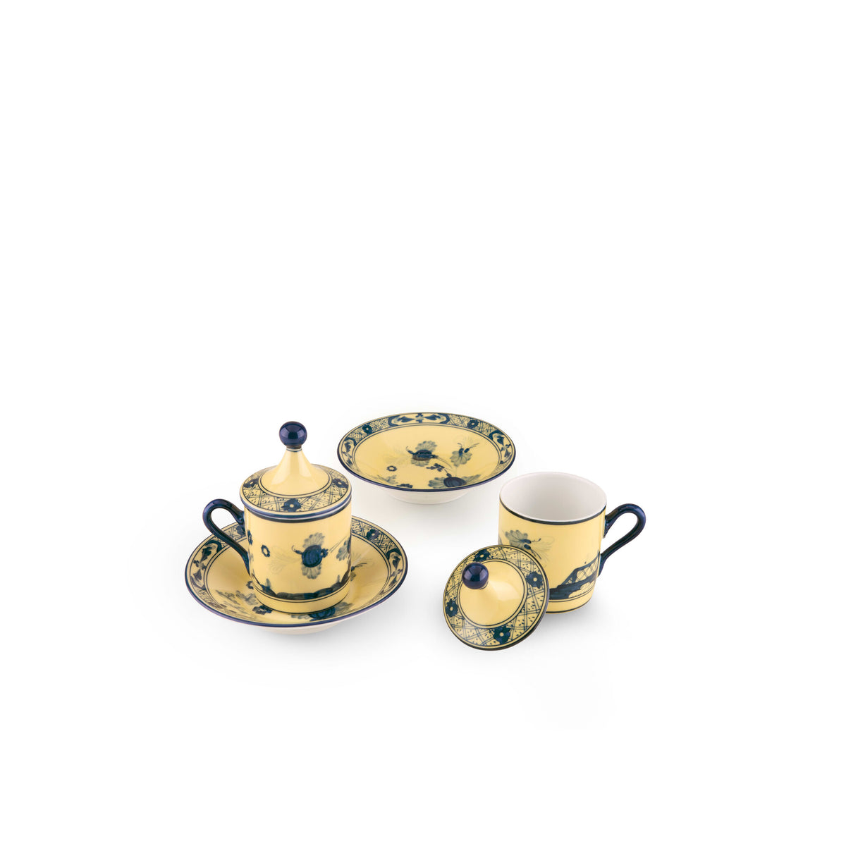 Ginori 1735 Oriente Italiano Espresso Set for Two, Citrino, view 2