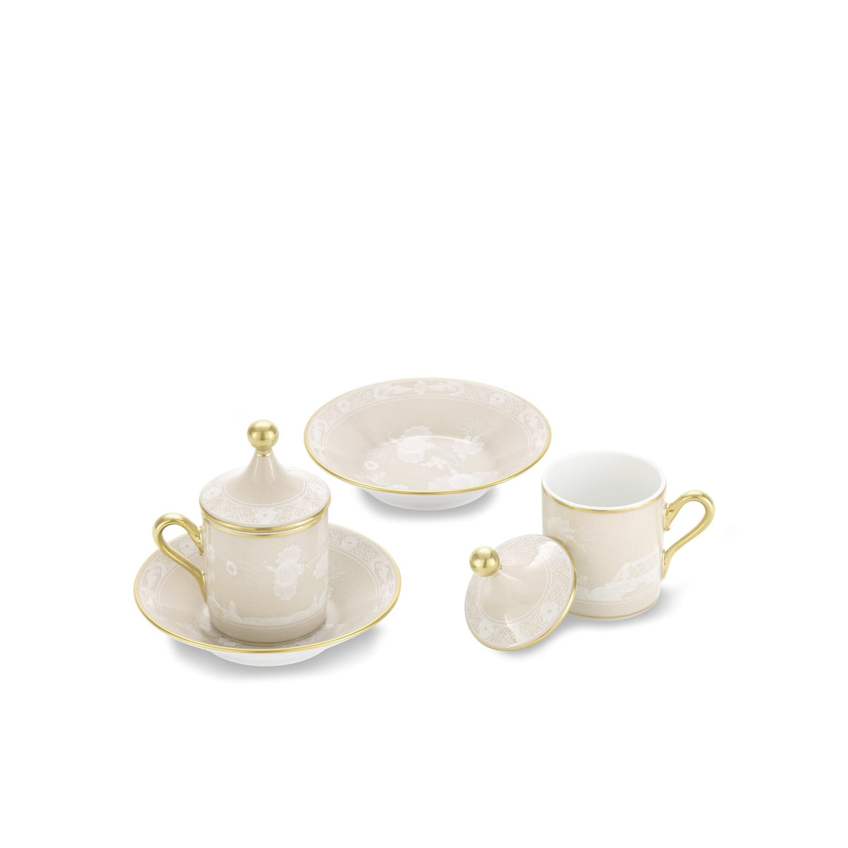 Ginori 1735 Oriente Italiano Espresso Set for Two, Meringa, view 2