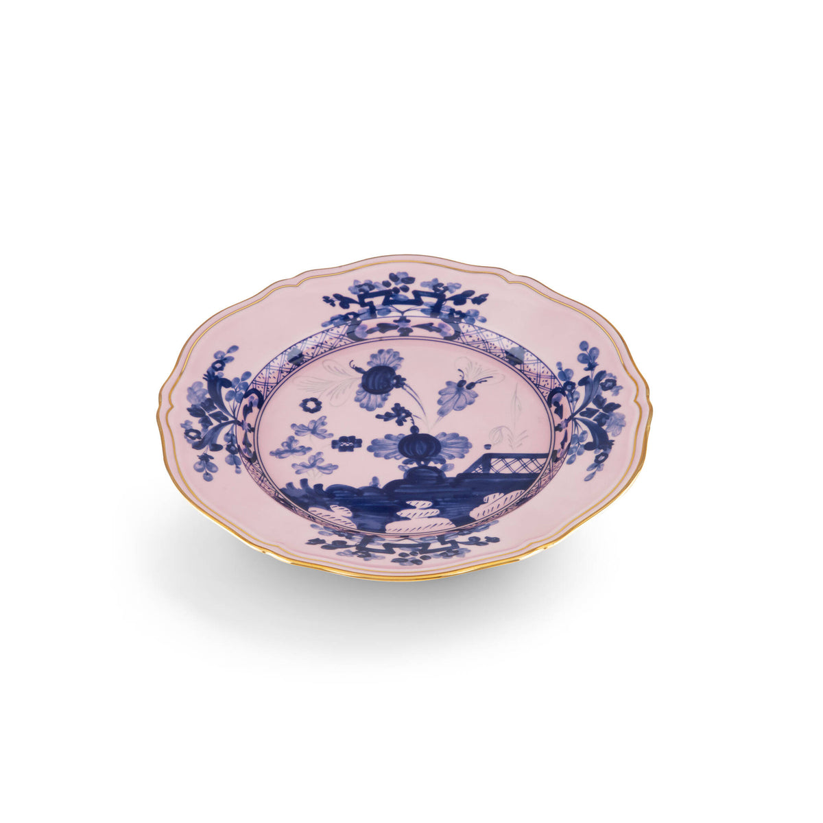Ginori 1735 Oriente Italiano Flat Plate, Azalea, view 2