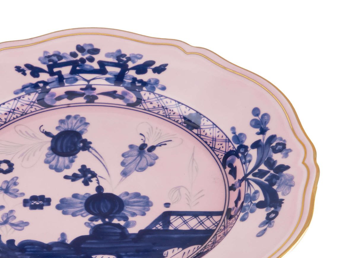 Ginori 1735 Oriente Italiano Flat Plate, Azalea, view 3