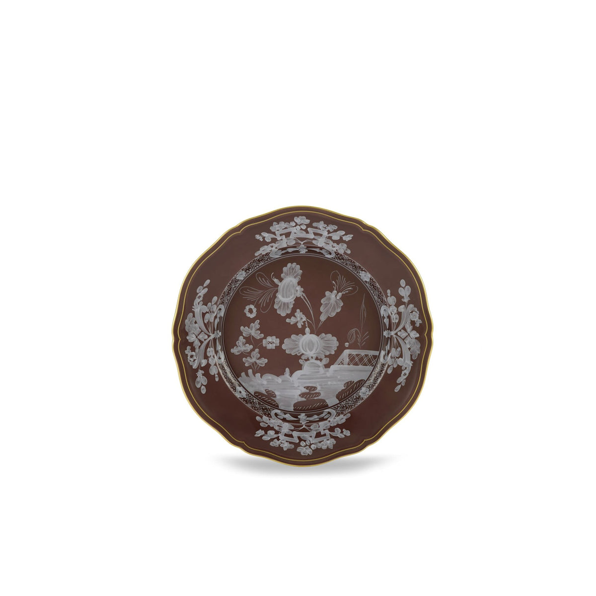 Ginori 1735 Oriente Italiano Flat Plate, Castagna