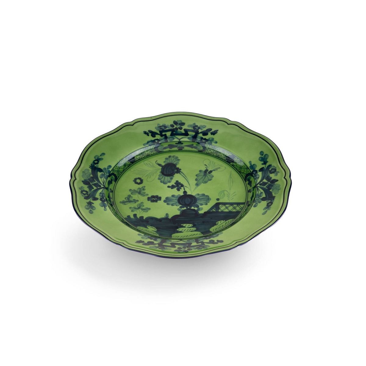 Ginori 1735 Oriente Italiano Flat Plate, Malachite, view 2