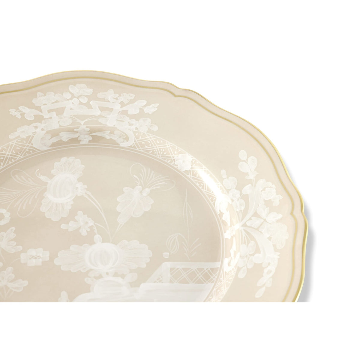 Ginori 1735 Oriente Italiano Flat Plate, Meringa, view 3