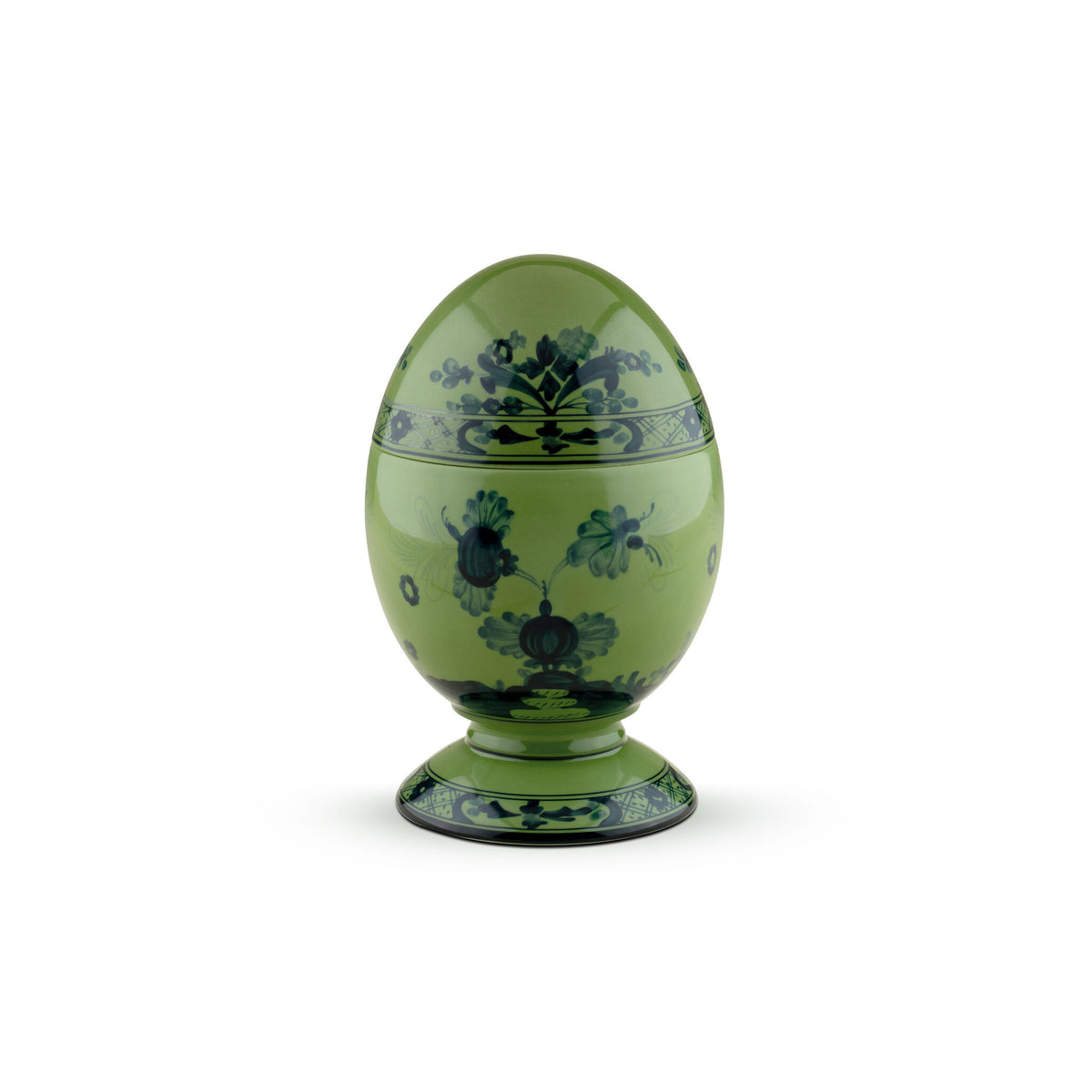 Ginori 1735 Oriente Italiano Large Egg, Malachite