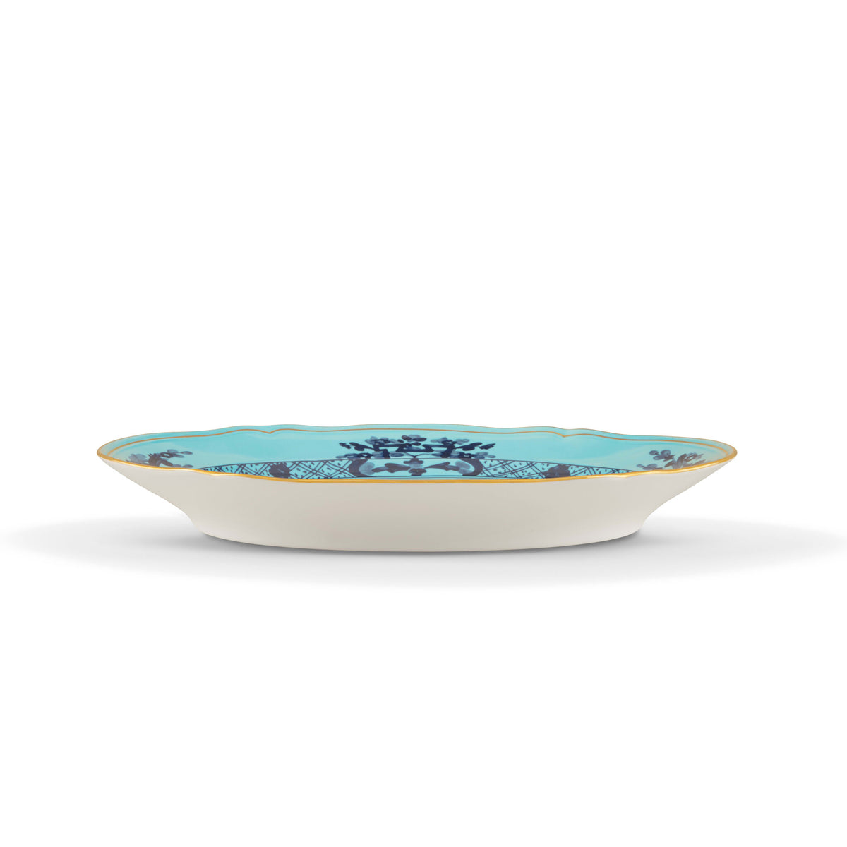 Ginori 1735 Oriente Italiano Large Oval Platter, Iris, view 4