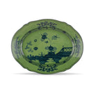 Ginori 1735 Oriente Italiano Large Oval Platter, Malachite
