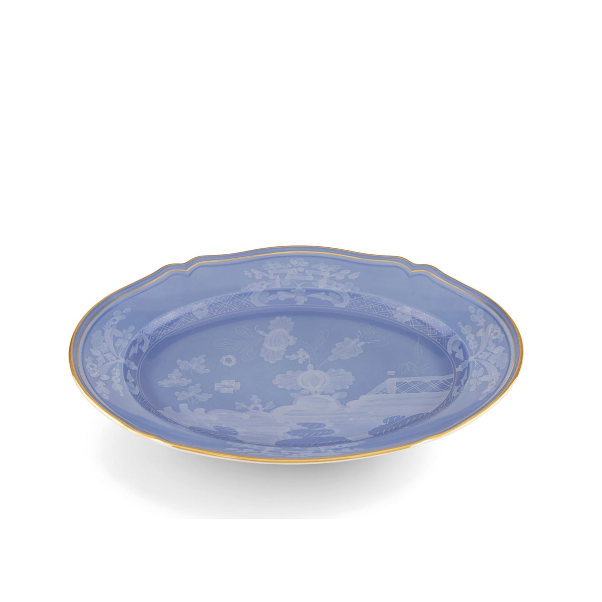 Ginori 1735 Oriente Italiano Large Oval Platter, Pervinca, view 2
