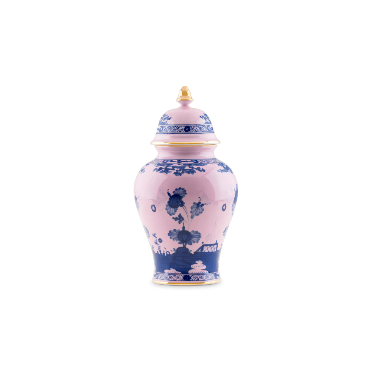 Ginori 1735 Oriente Italiano Large Potiche Vase, Azalea, view 2