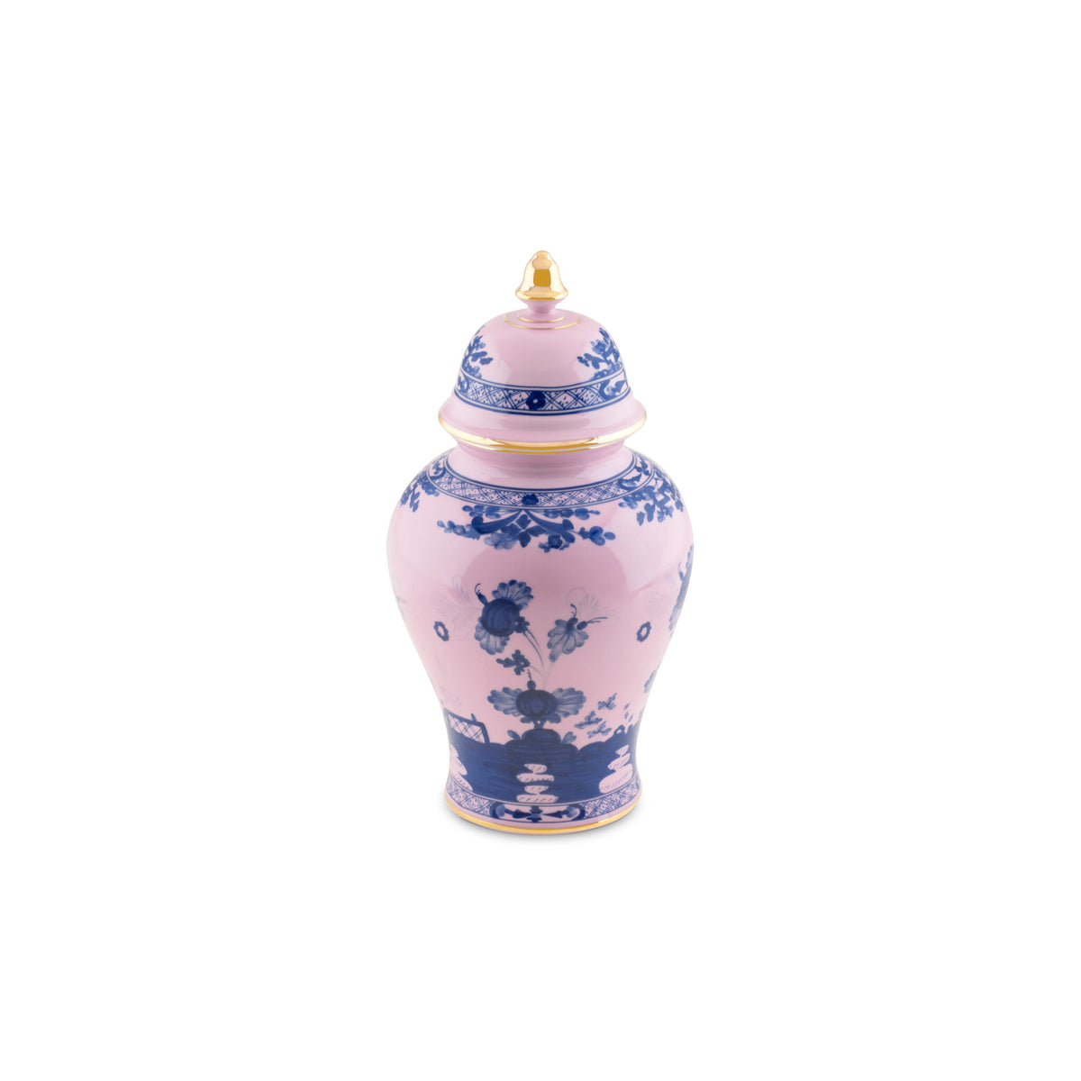 Ginori 1735 Oriente Italiano Large Potiche Vase, Azalea, view 3