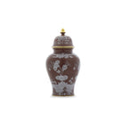 Ginori 1735 Oriente Italiano Large Potiche Vase, Castagna