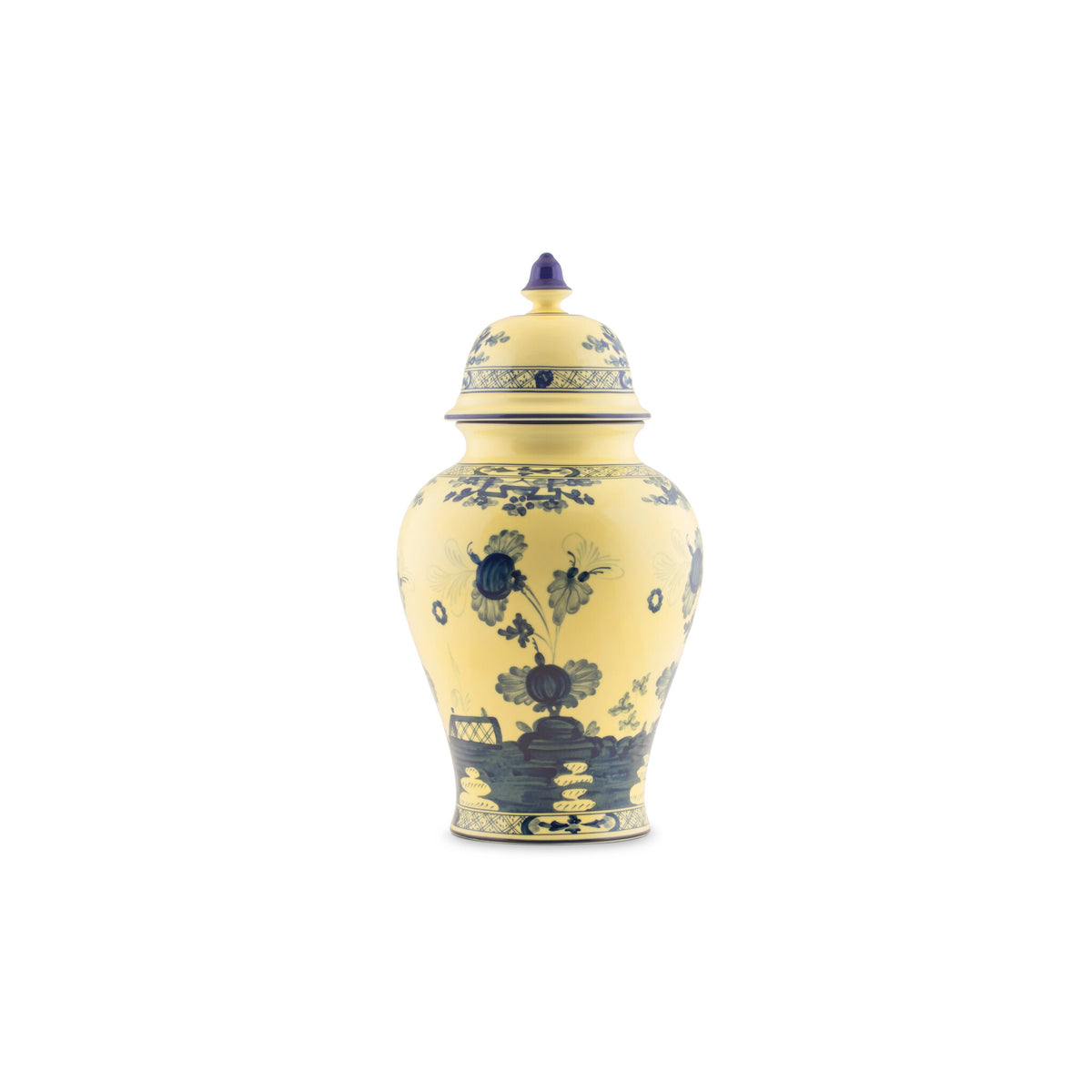 Ginori 1735 Oriente Italiano Large Potiche Vase, Citrino, view 2