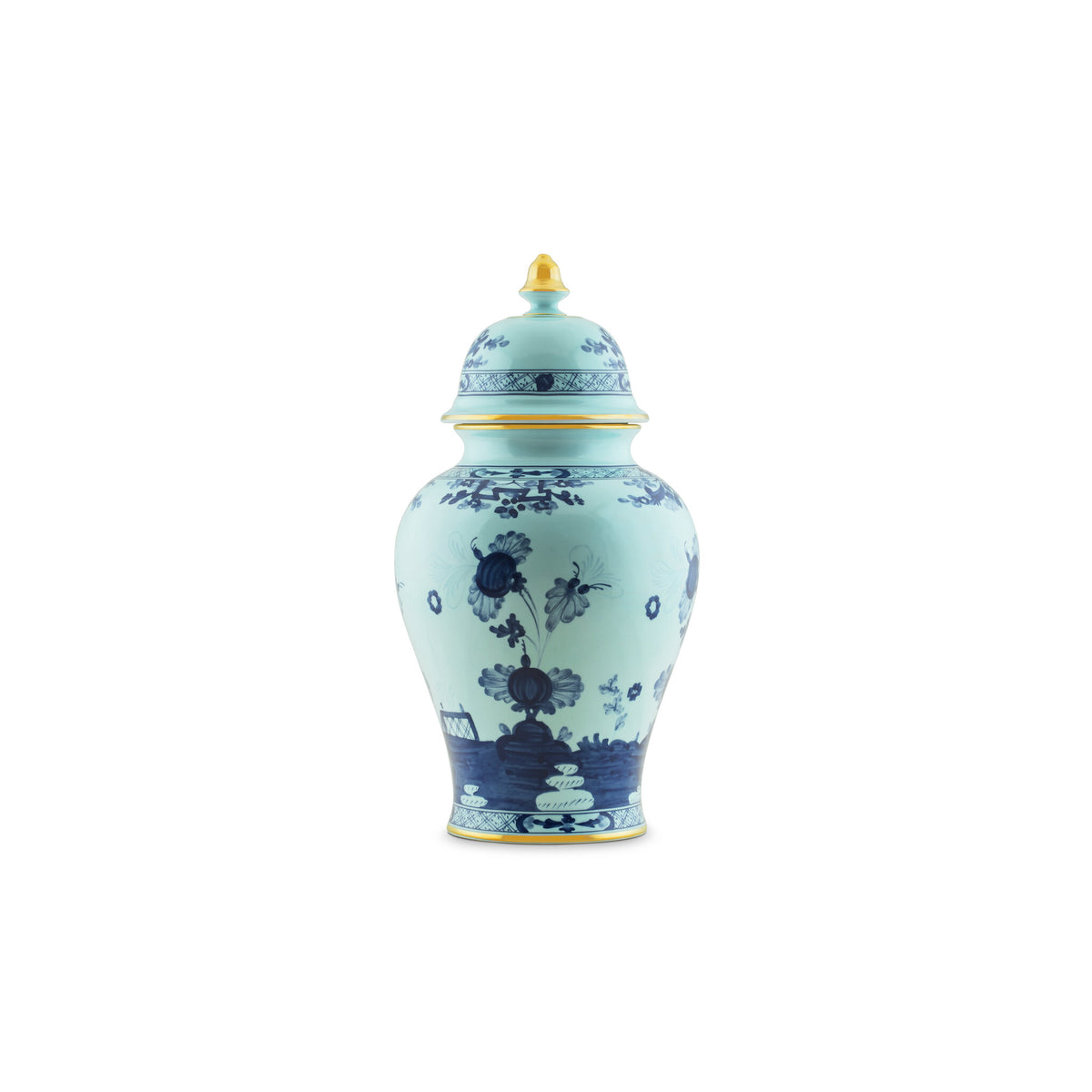 Ginori 1735 Oriente Italiano Large Potiche Vase, Iris, view 2