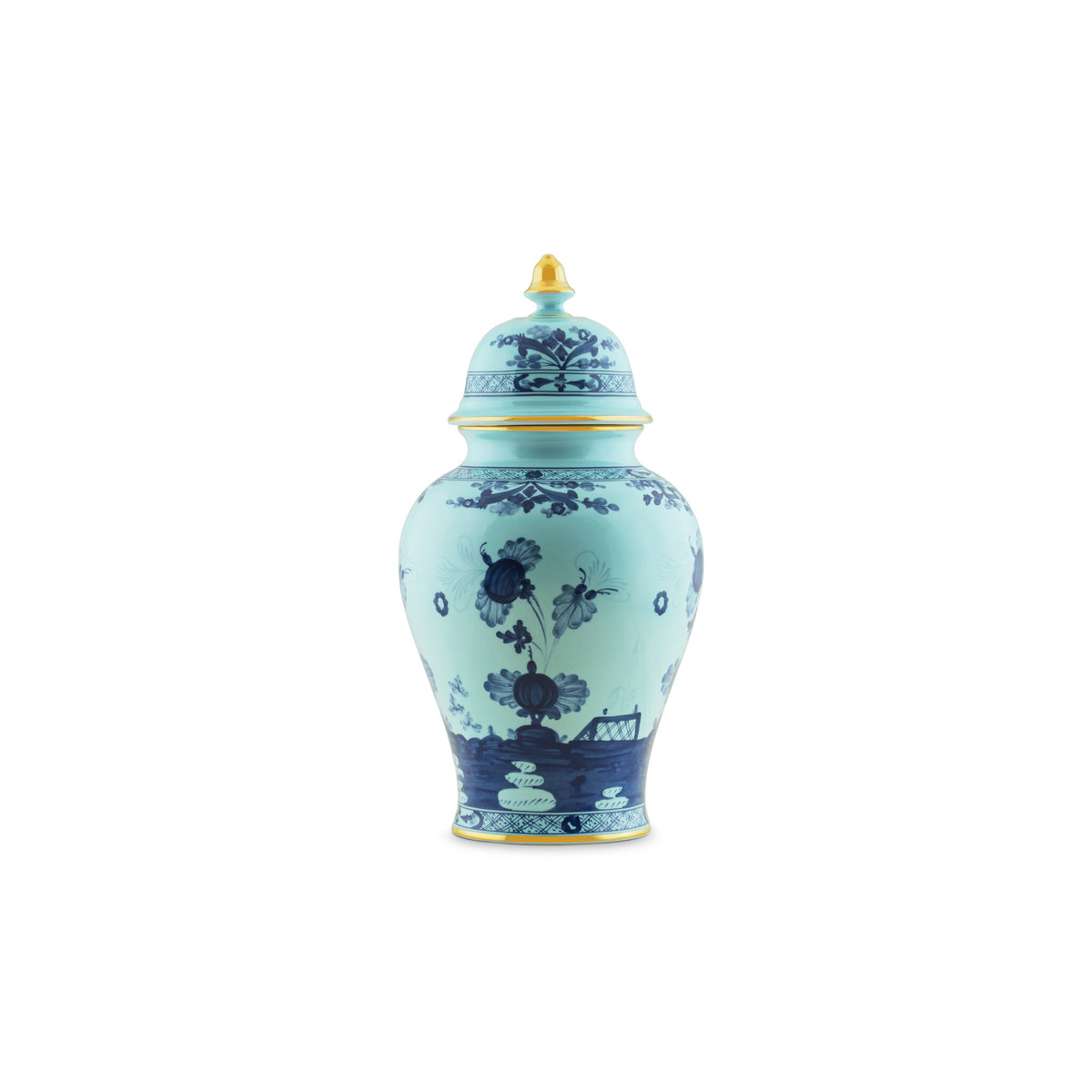 Ginori 1735 Oriente Italiano Large Potiche Vase, Iris