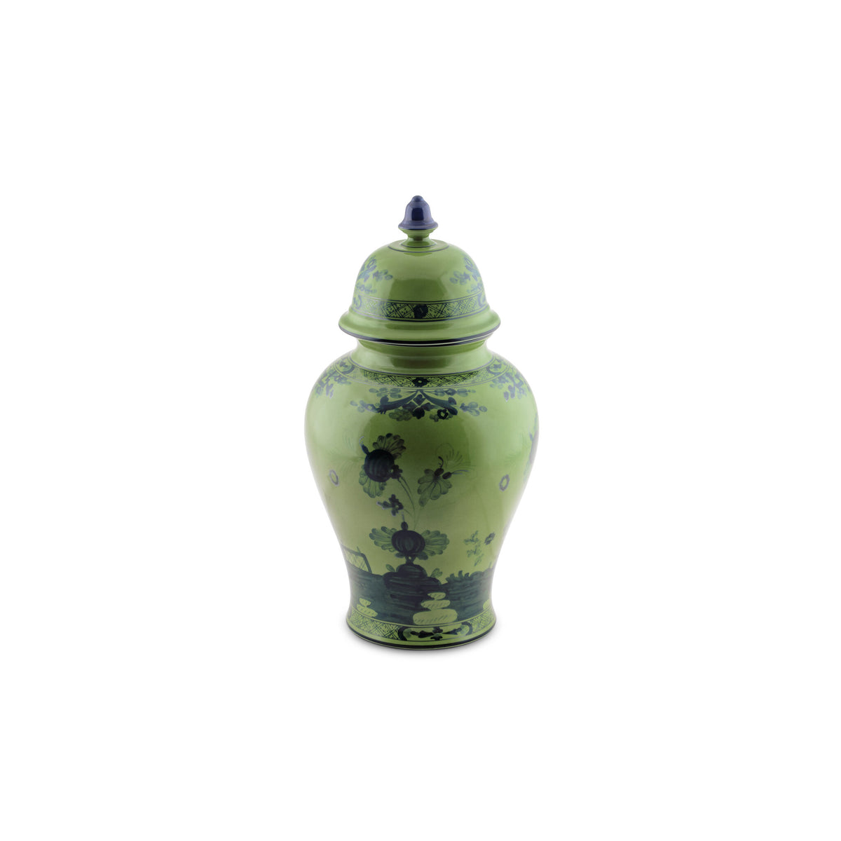 Ginori 1735 Oriente Italiano Large Potiche Vase, Malachite, view 3