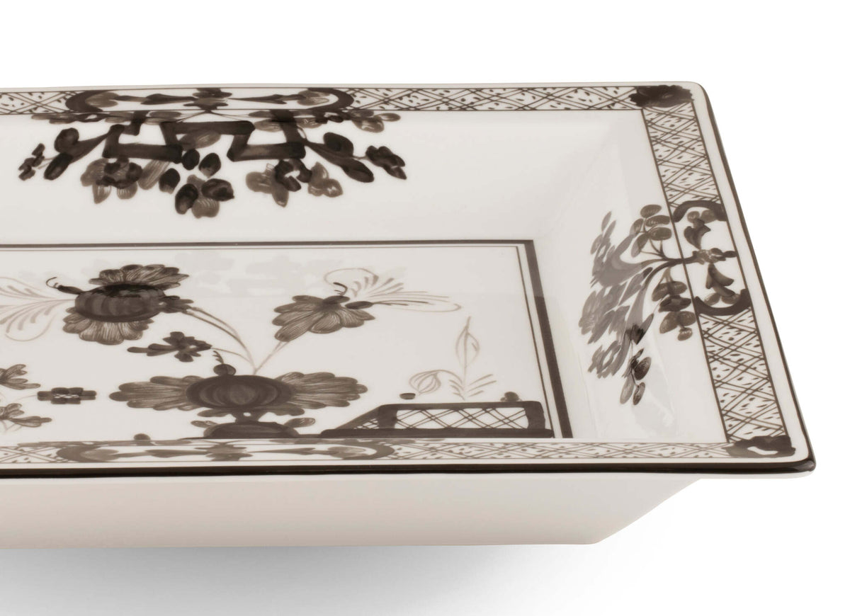 Ginori 1735 Oriente Italiano Large Square Change Tray, Albus, view 3