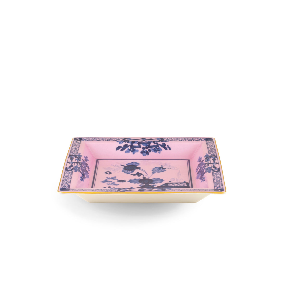 Ginori 1735 Oriente Italiano Large Square Change Tray, Azalea, view 2