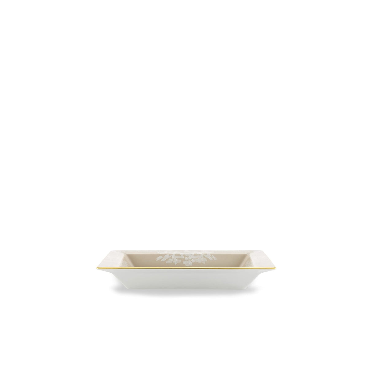 Ginori 1735 Oriente Italiano Large Square Change Tray, Meringa, view 4