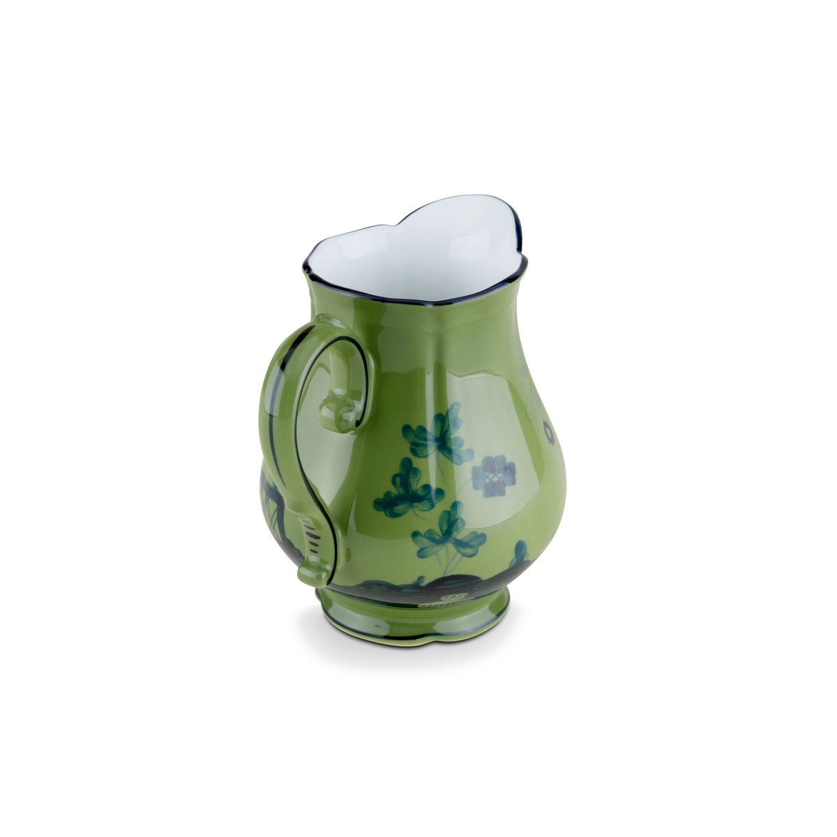 Ginori 1735 Oriente Italiano Milk Pitcher, Malachite, view 2