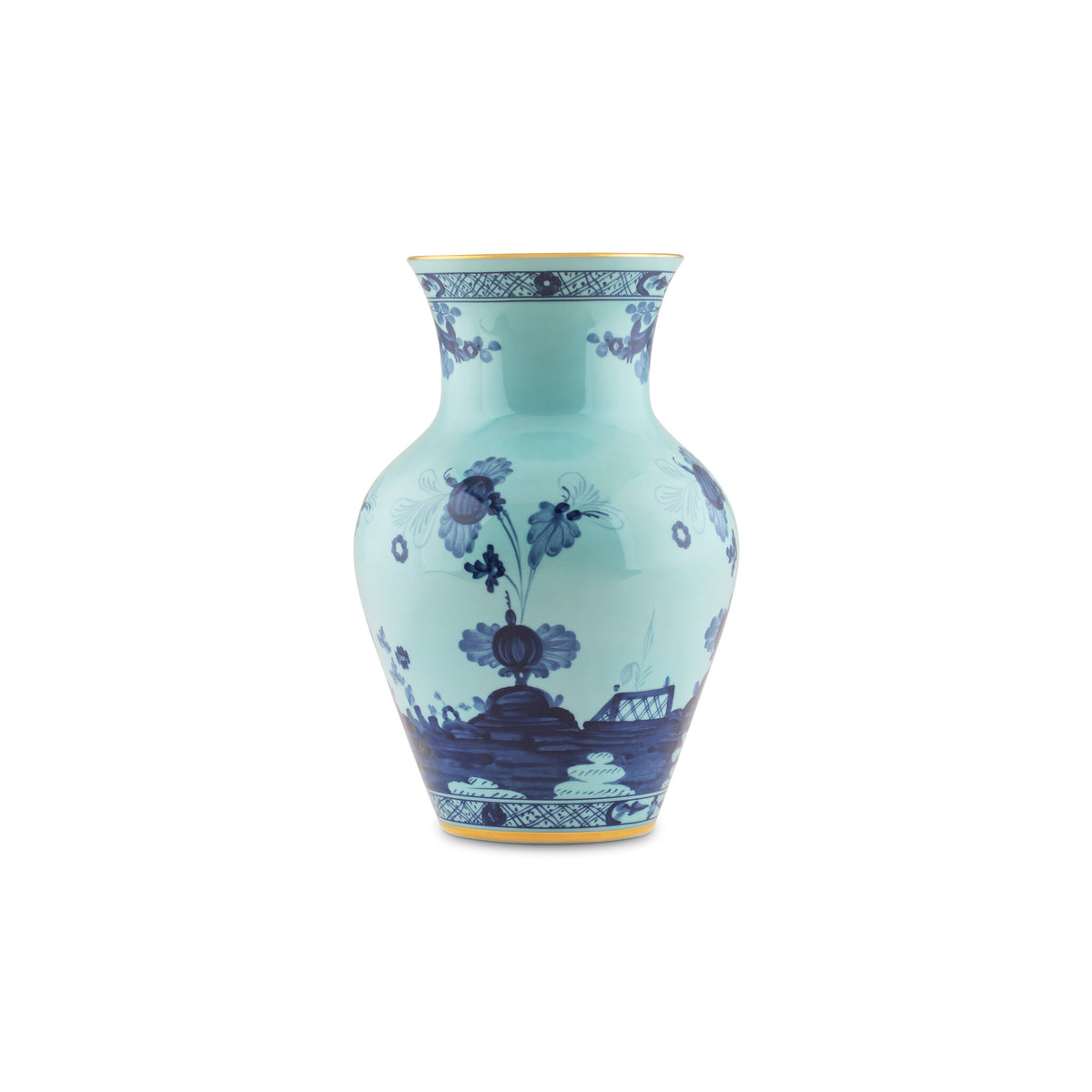 Ginori 1735 Oriente Italiano Ming Vase, Iris, view 2