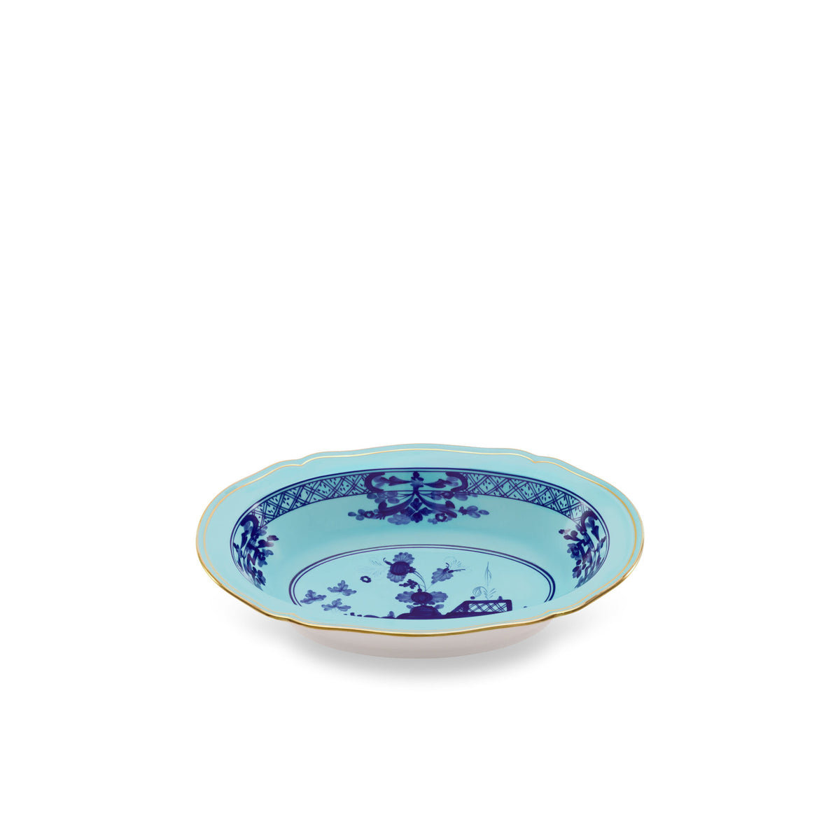 Ginori 1735 Oriente Italiano Oval Bowl, Iris