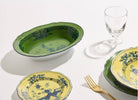 Ginori 1735 Oriente Italiano Oval Bowl, Malachite, view 6