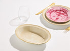 Ginori 1735 Oriente Italiano Oval Bowl, Meringa, view 6