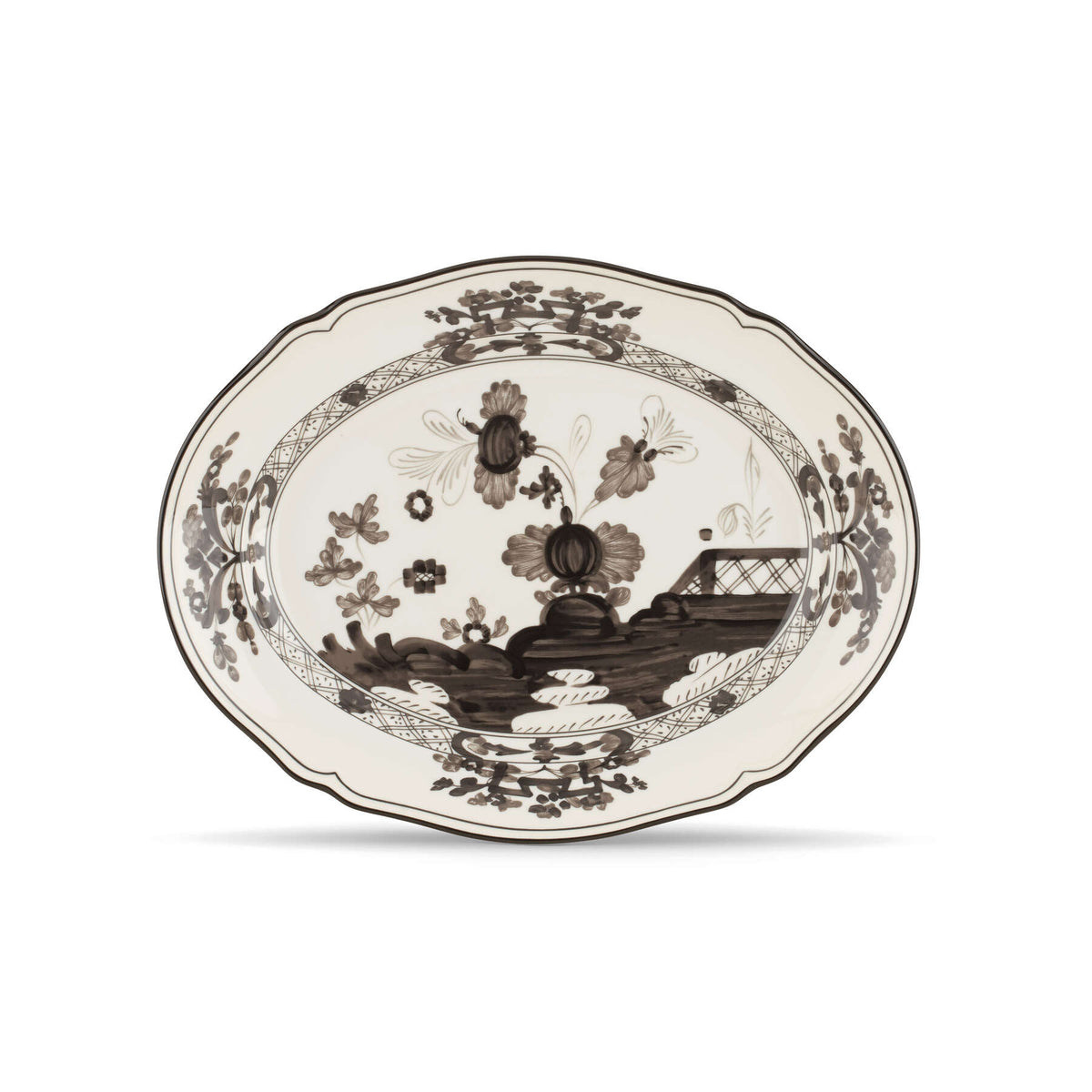 Ginori 1735 Oriente Italiano Oval Platter, Albus