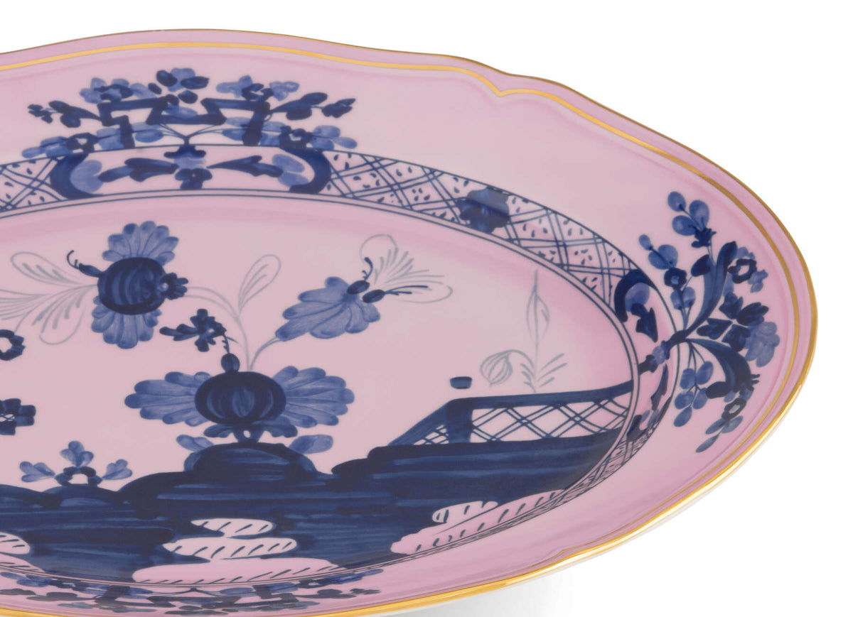 Ginori 1735 Oriente Italiano Oval Platter, Azalea, view 3