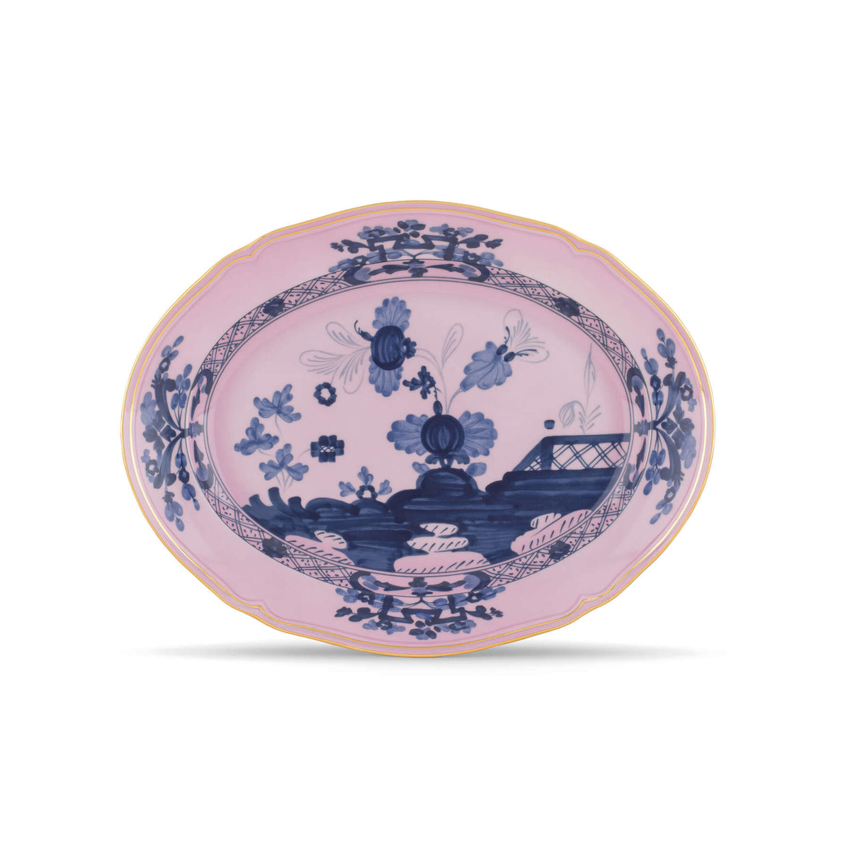 Ginori 1735 Oriente Italiano Oval Platter, Azalea