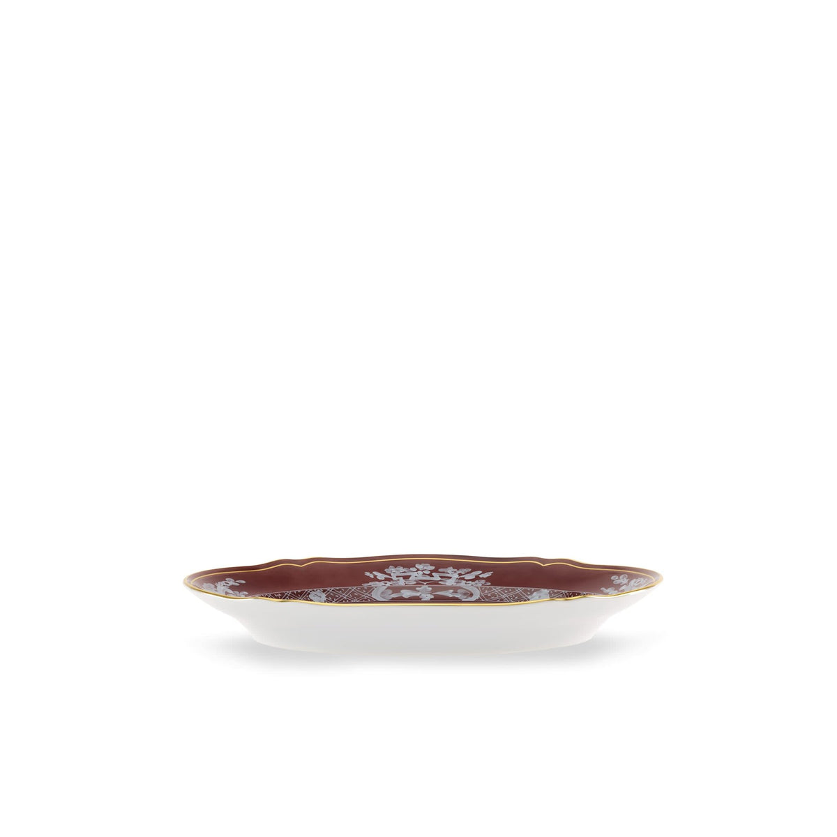 Ginori 1735 Oriente Italiano Oval Platter, Castagna, view 3