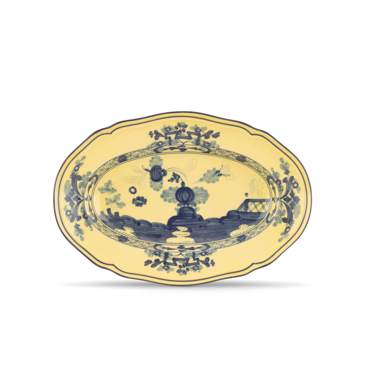 Ginori 1735 Oriente Italiano Oval Platter, Citrino
