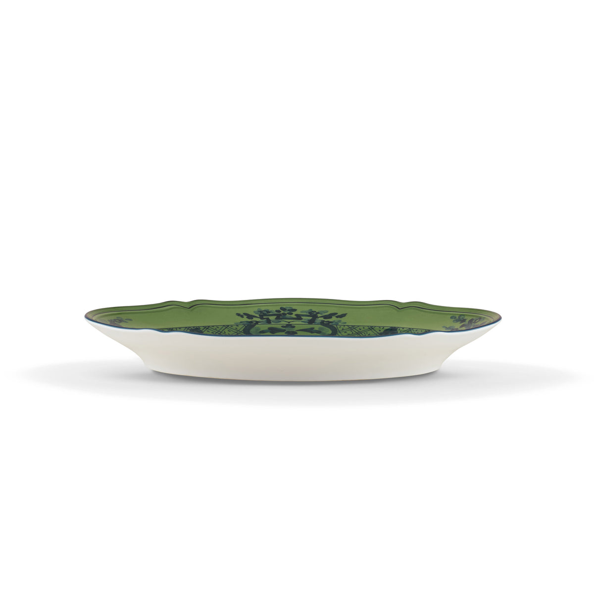 Ginori 1735 Oriente Italiano Oval Platter, Malachite, view 4