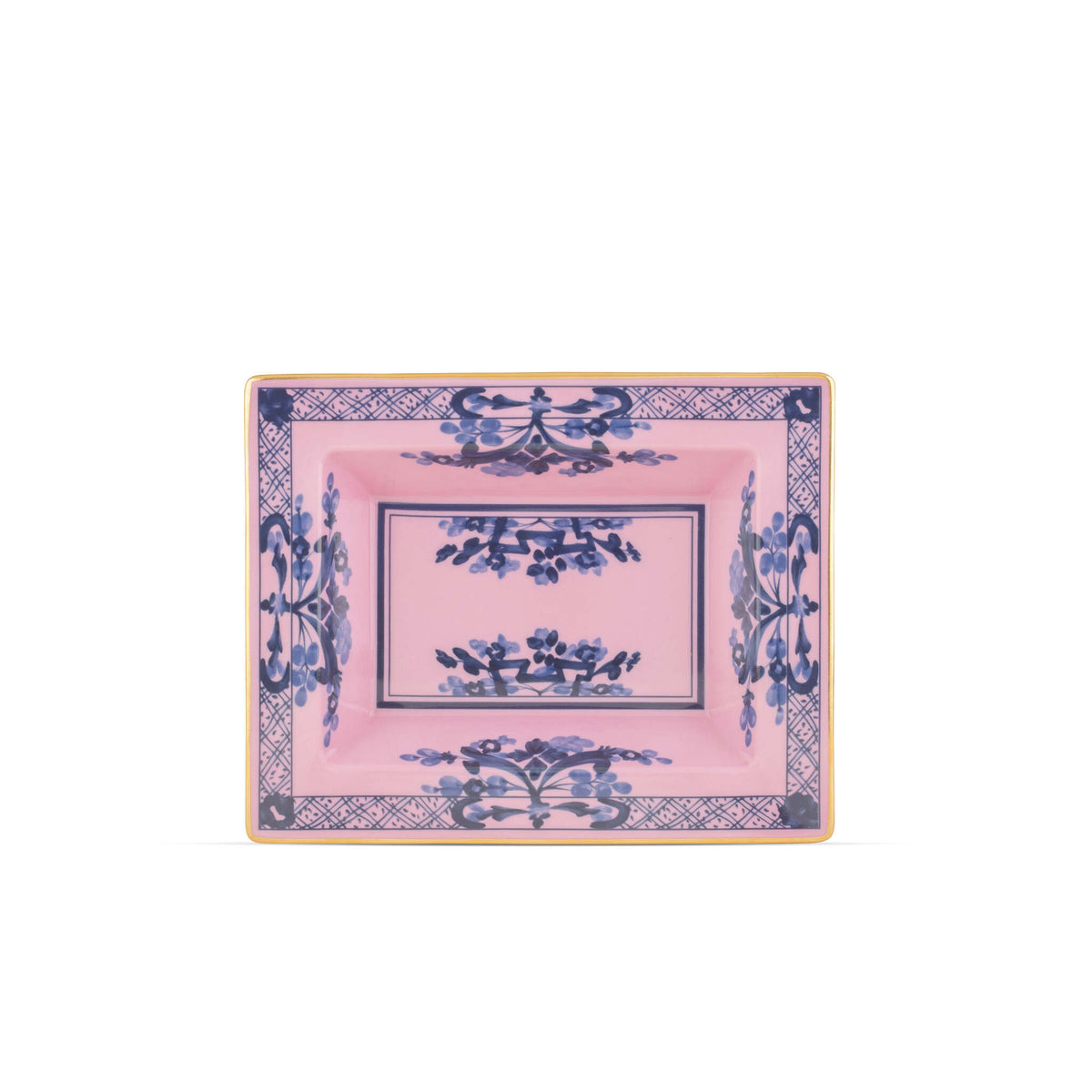 Ginori 1735 Oriente Italiano Rectangular Change Tray, Azalea
