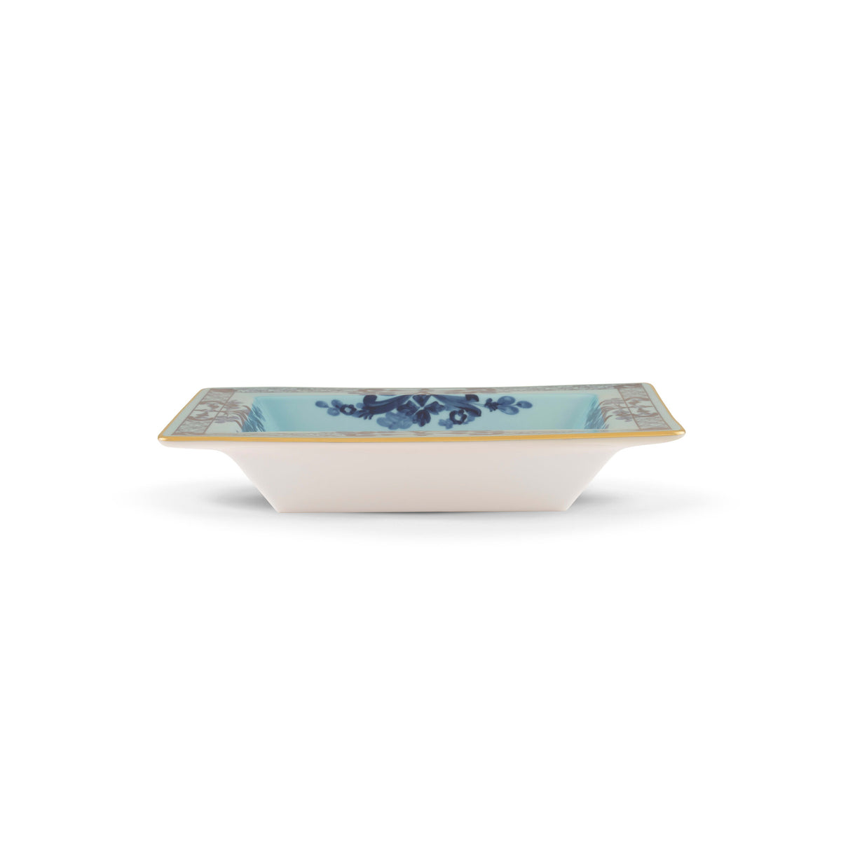 Ginori 1735 Oriente Italiano Rectangular Change Tray, Iris, view 4