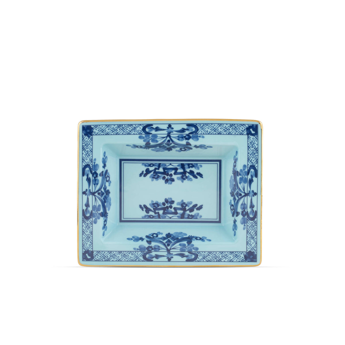 Ginori 1735 Oriente Italiano Rectangular Change Tray, Iris
