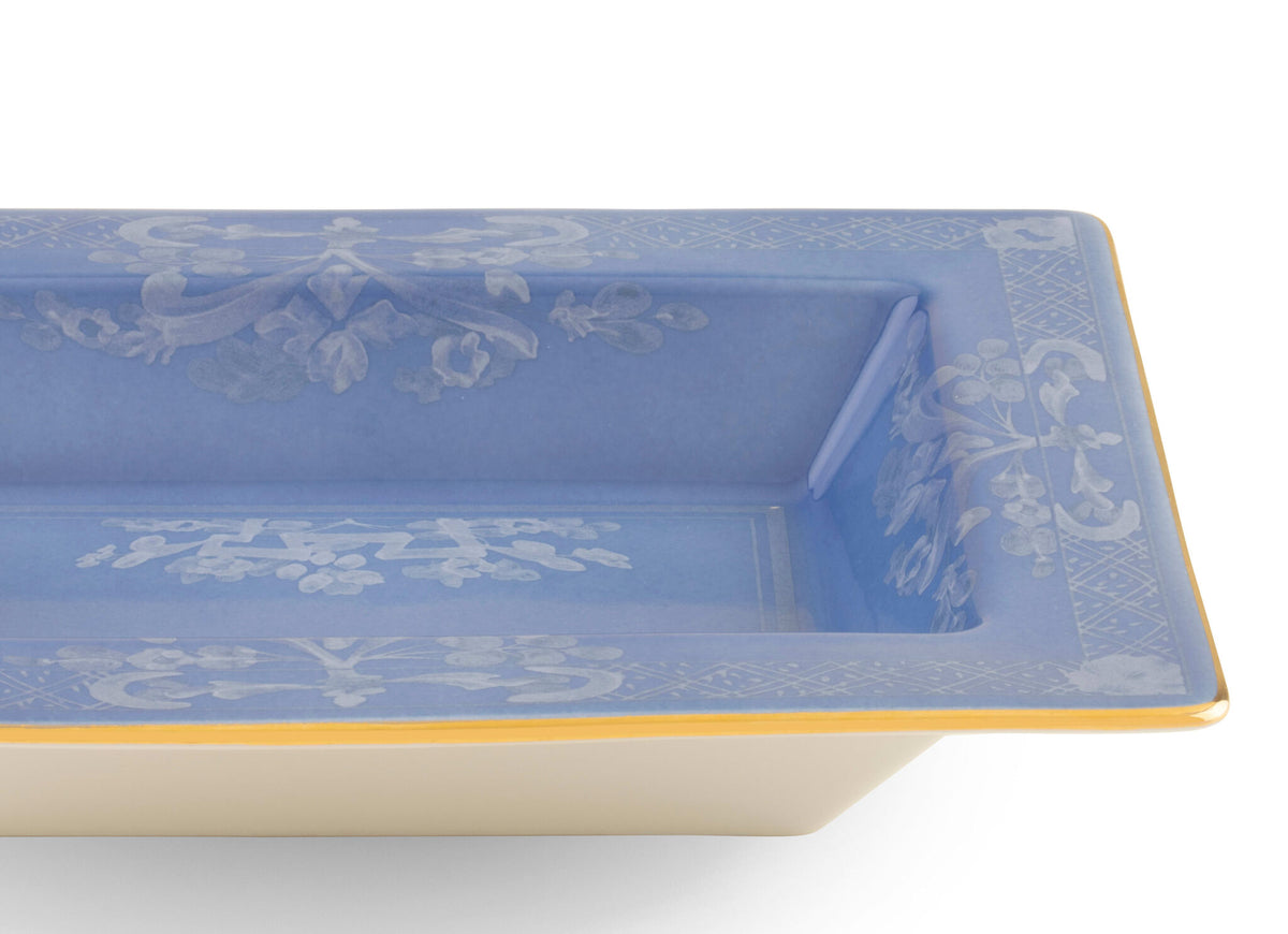 Ginori 1735 Oriente Italiano Rectangular Change Tray, Pervinca, view 3