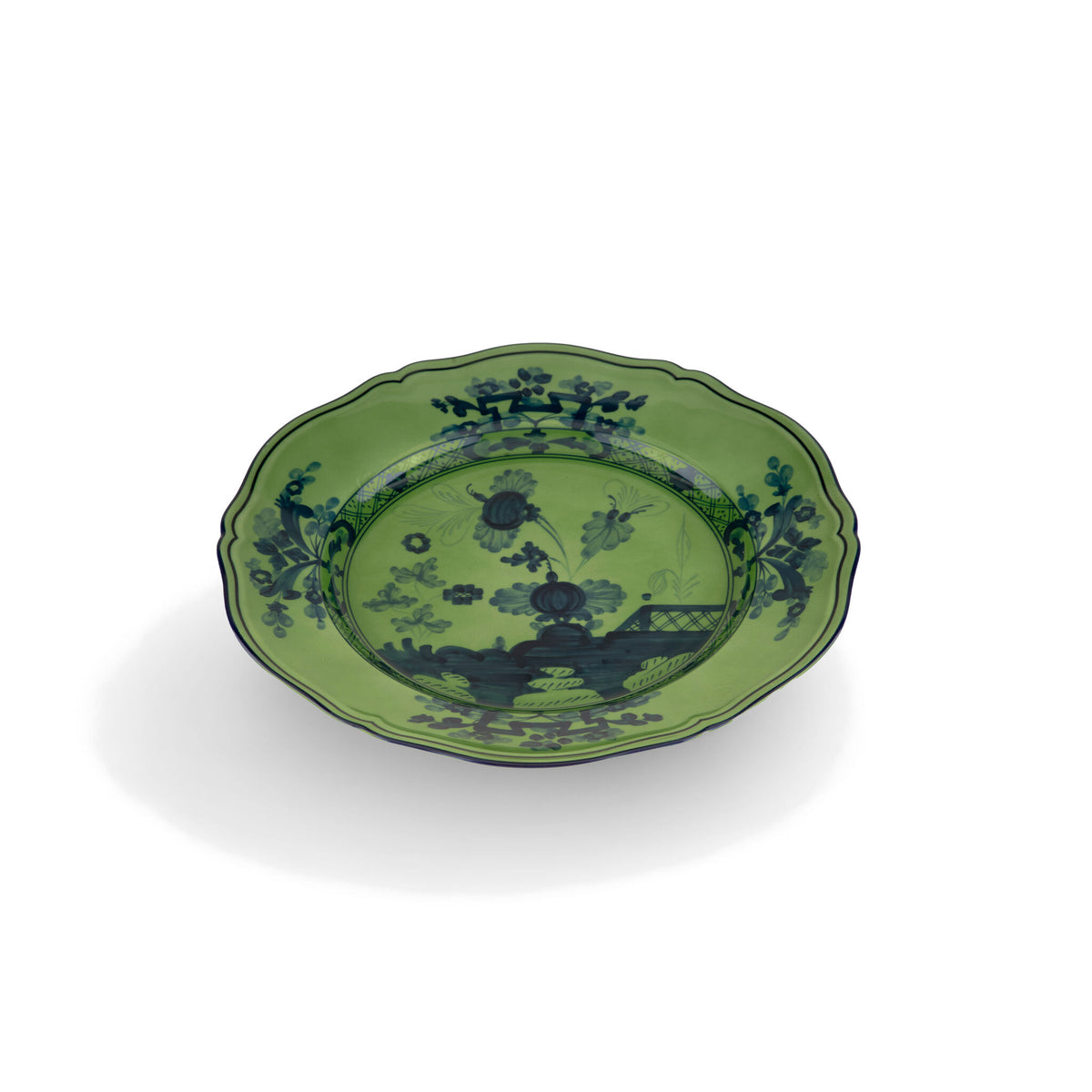 Ginori 1735 Oriente Italiano Round Platter, Malachite, view 2